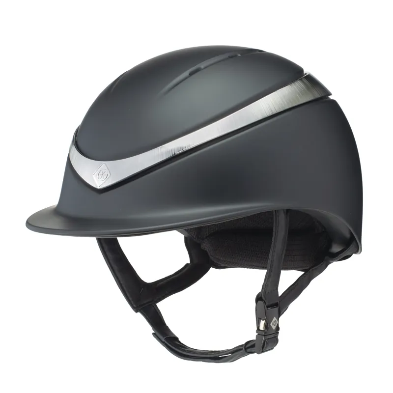 Charles Owen Halo Riding Hat With MIPS - Black/Platinum