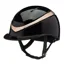 Charles Owen Halo Gloss Riding Hat - Black/Rose Gold