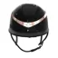 Charles Owen Halo CX Riding Hat - Black Gloss/Rose Gold/Constellation Crystals