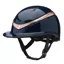 Charles Owen Halo Luxe Gloss Riding Hat - Navy/Rose Gold