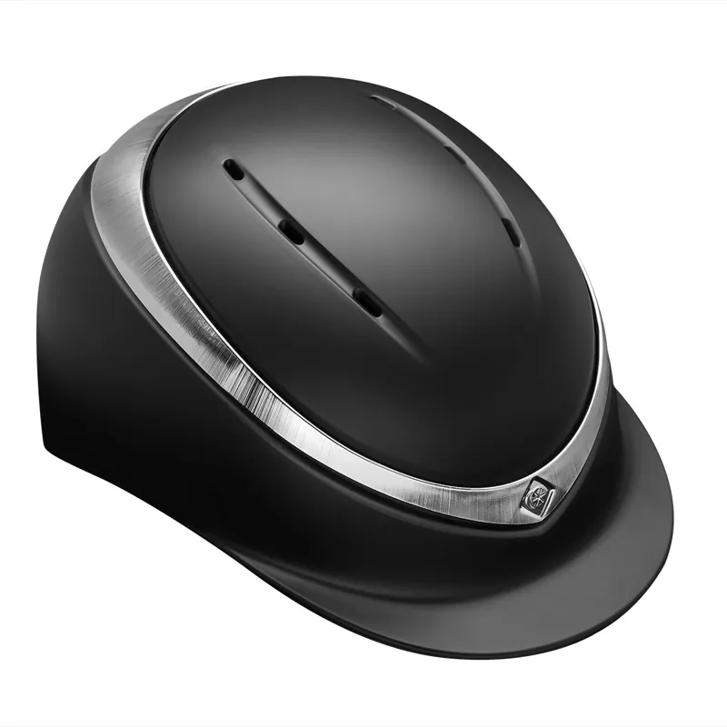 Charles Owen Halo Riding Hat With MIPS Black/Platinum