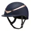 Charles Owen Halo Riding Hat - Navy/Rose Gold