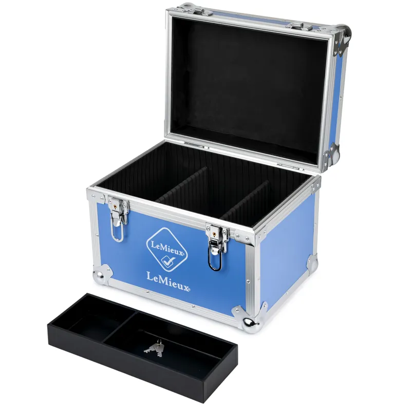 LeMieux Hard Shell Grooming Box - Bluebell-1