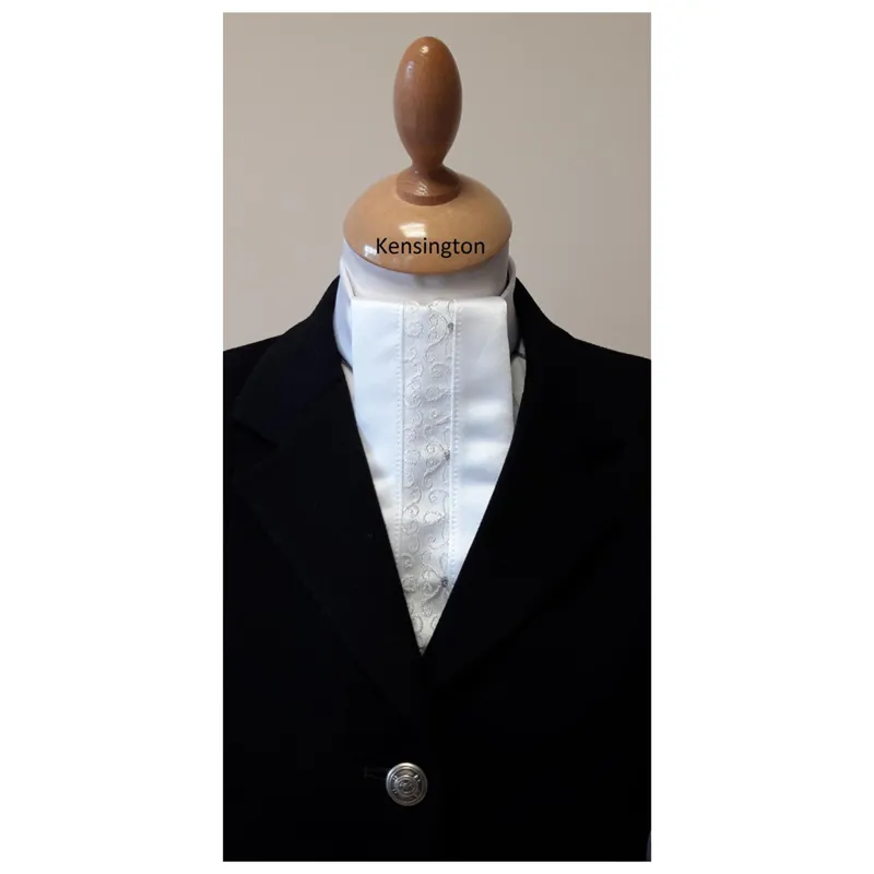 ShowQuest Harmony Tied Stock - White/Kensington