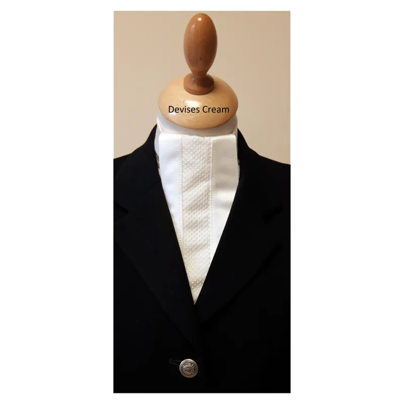 ShowQuest Harmony Tied Stock - Cream/Devises