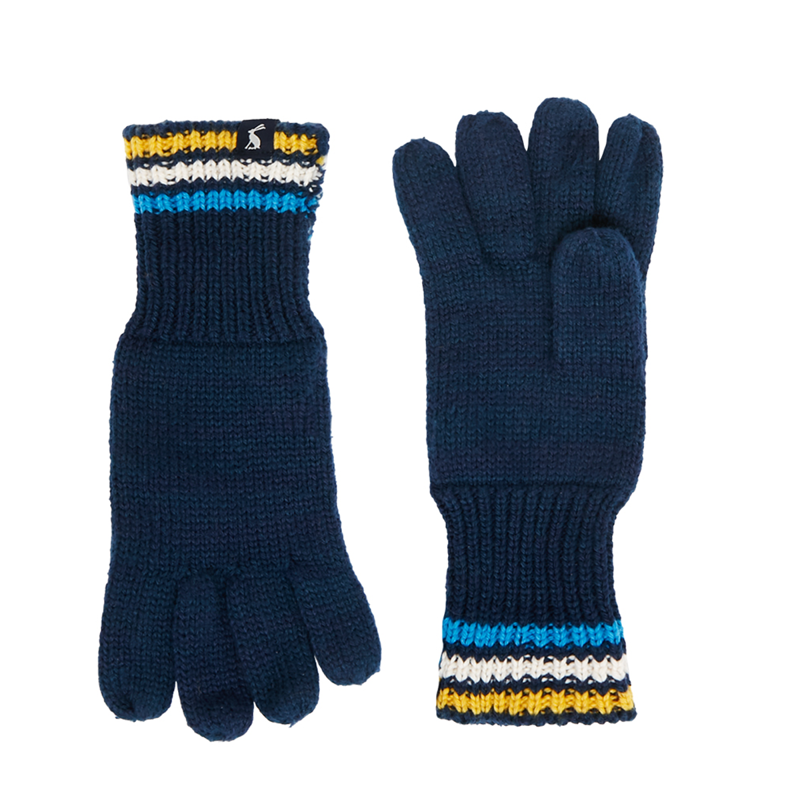 Joules Hartlow Knitted Hat and Glove Set - French Navy-2