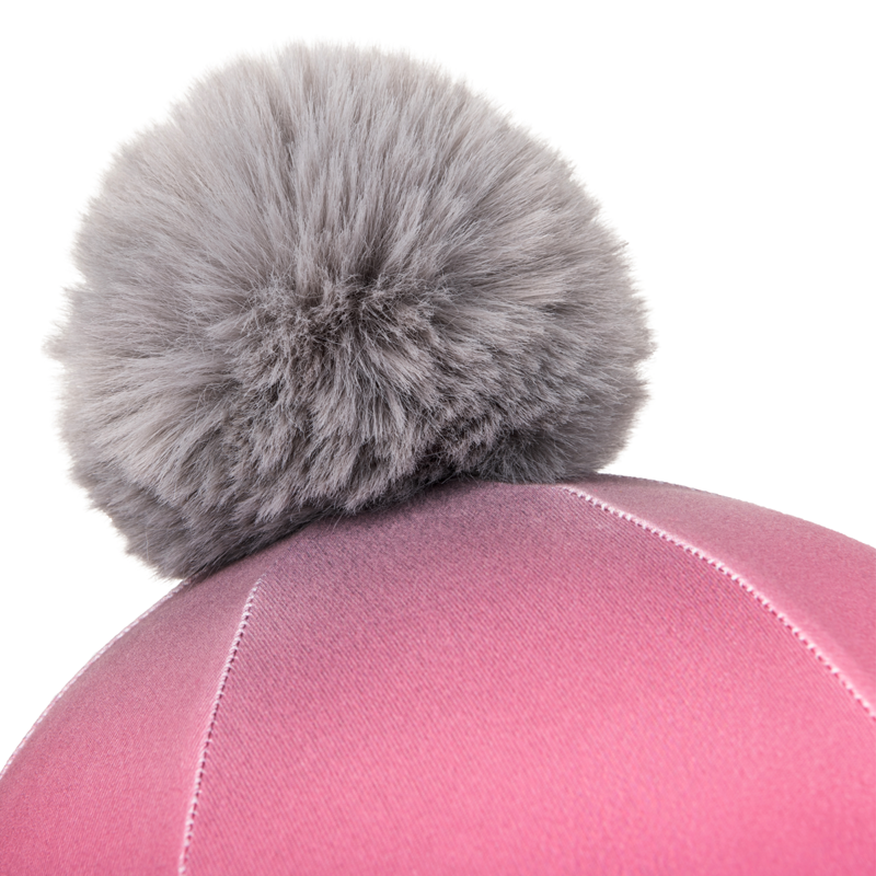 LeMieux Spectrum Hat Silk - Grey/Watermelon-1