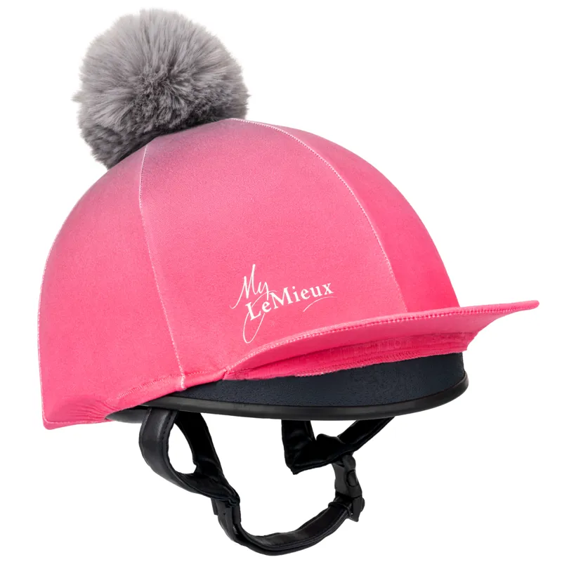 LeMieux Spectrum Hat Silk - Grey/Watermelon
