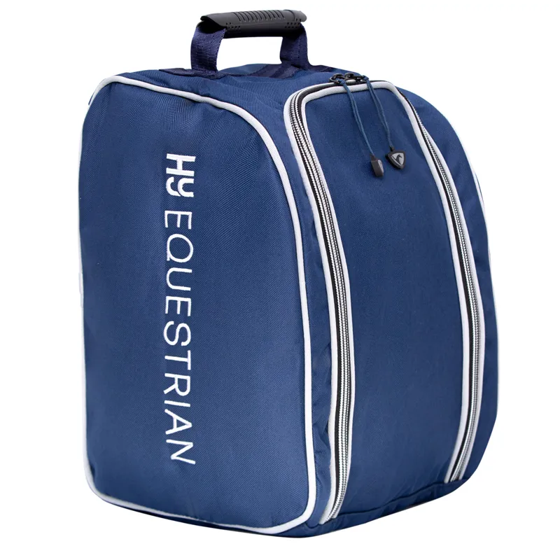 Hy Equestrian Helmet Bag - Navy/Grey