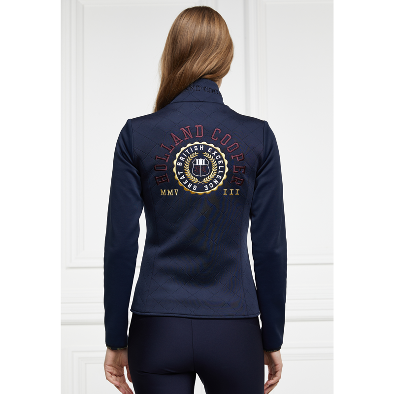 Holland Cooper Coach Jacket - Ink Navy Stripe-1