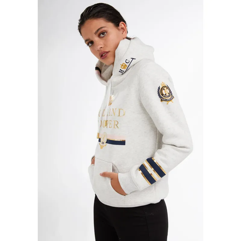 Holland Cooper HC Heritage Hoodie - Ice Grey-2