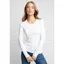 Holland Cooper Long Sleeve Crew Neck Tee - White