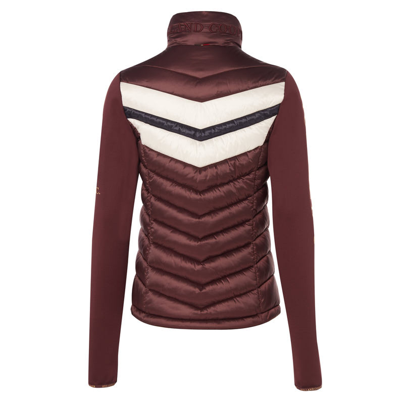 Holland Cooper Hybrid Sports Puffer Jacket - Mulberry-5