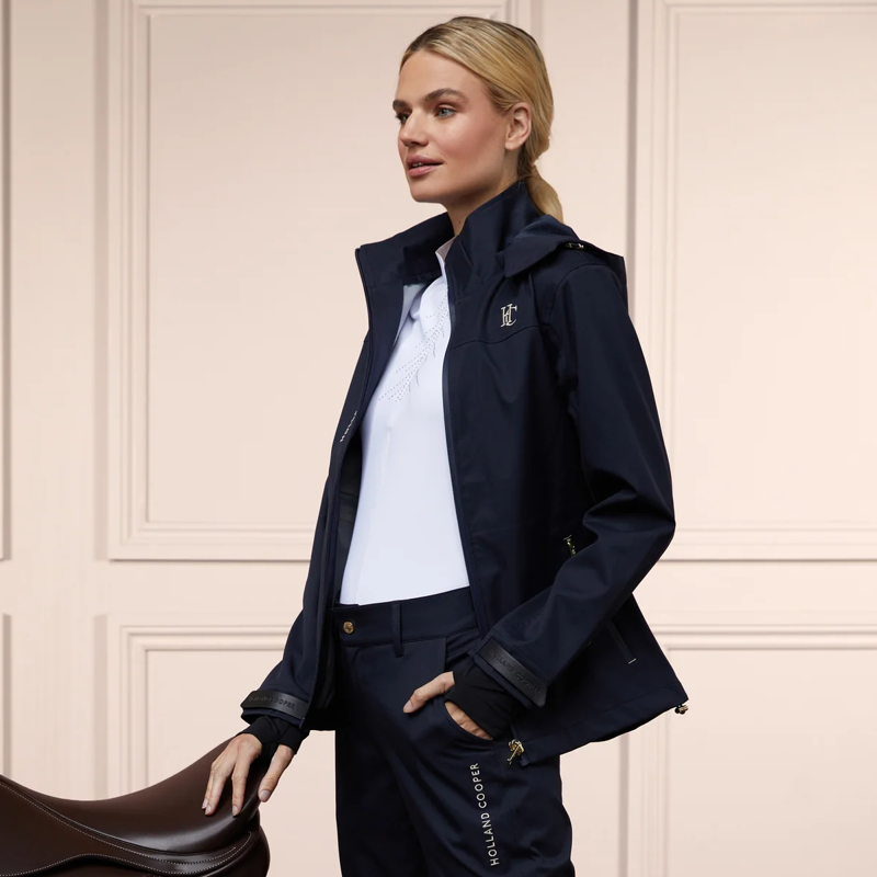 Holland Cooper Riding Shell Jacket - Ink Navy-5
