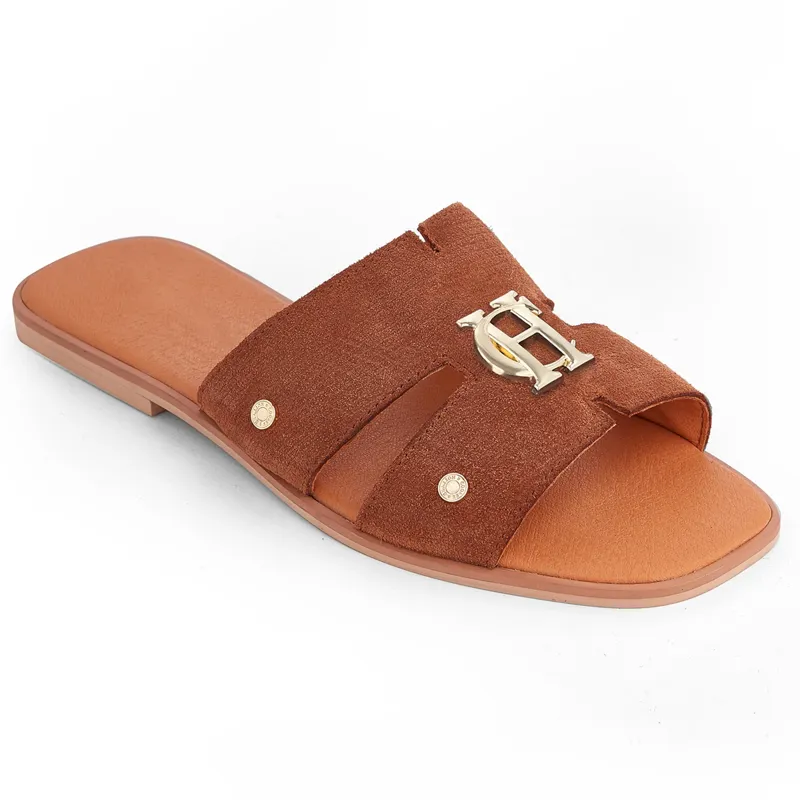 Holland Cooper Monogram Slides - Tan-1