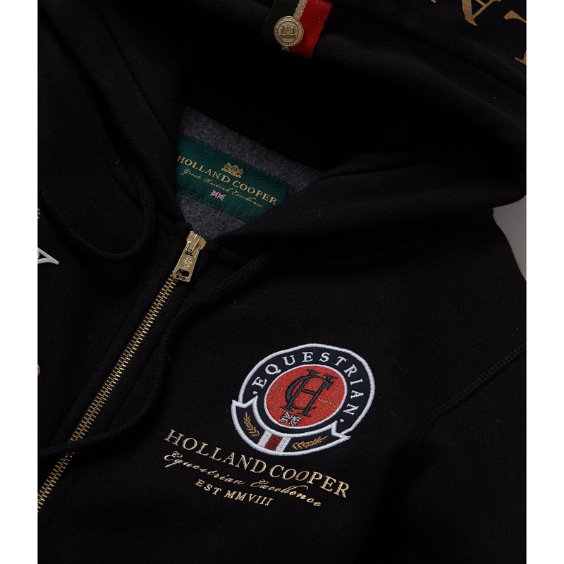 Holland Cooper Team Hoodie - Black-3
