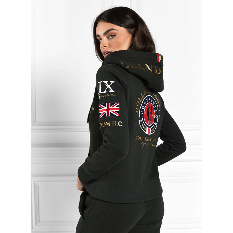 Holland Cooper Team Hoodie - Racing Green-3