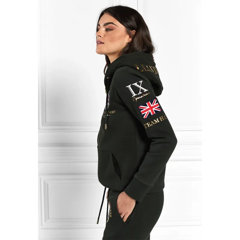 Holland Cooper Team Hoodie - Racing Green-2