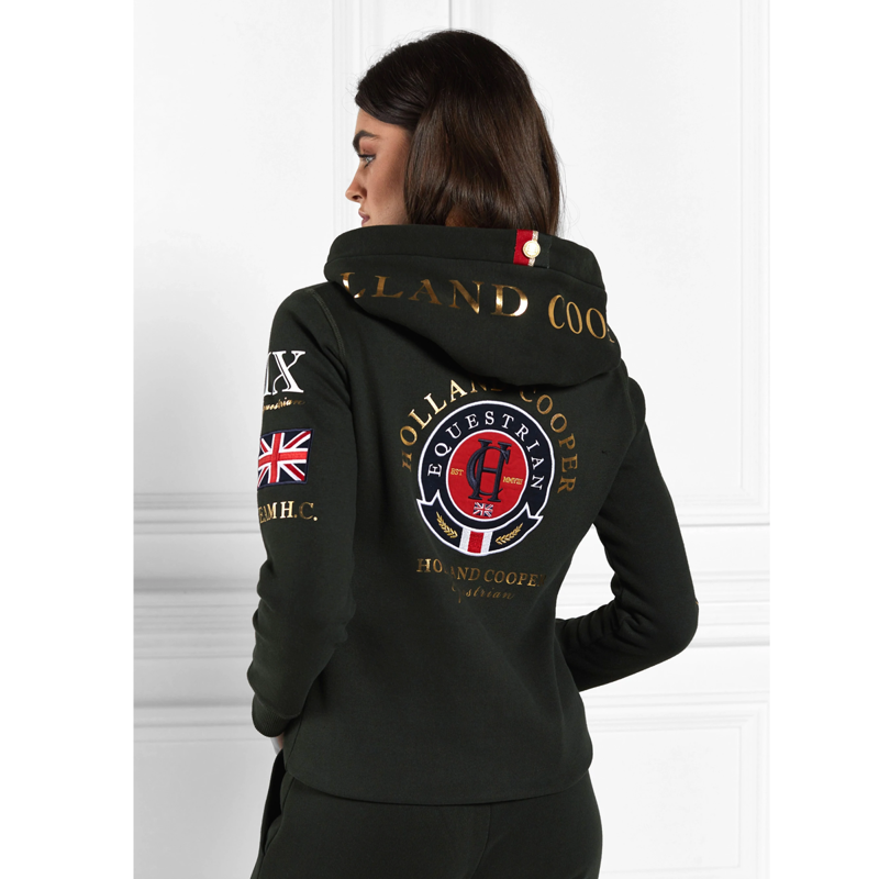 Holland Cooper Team Hoodie - Racing Green-1