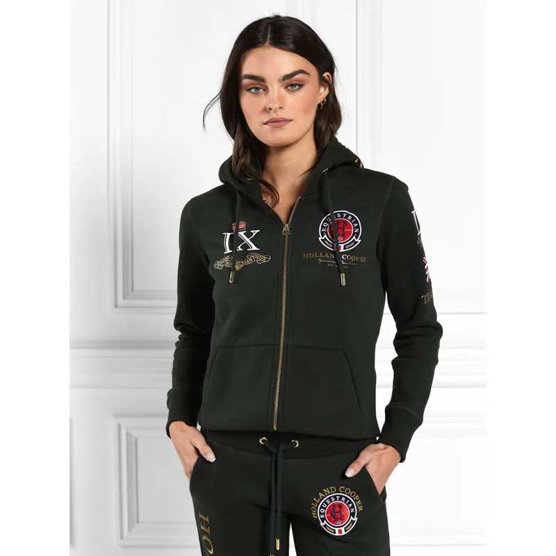 Holland Cooper Team Hoodie - Racing Green