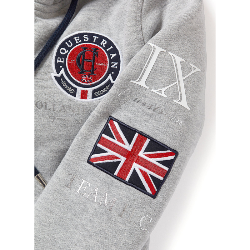Holland Cooper Team Hoodie - Grey Marl-4