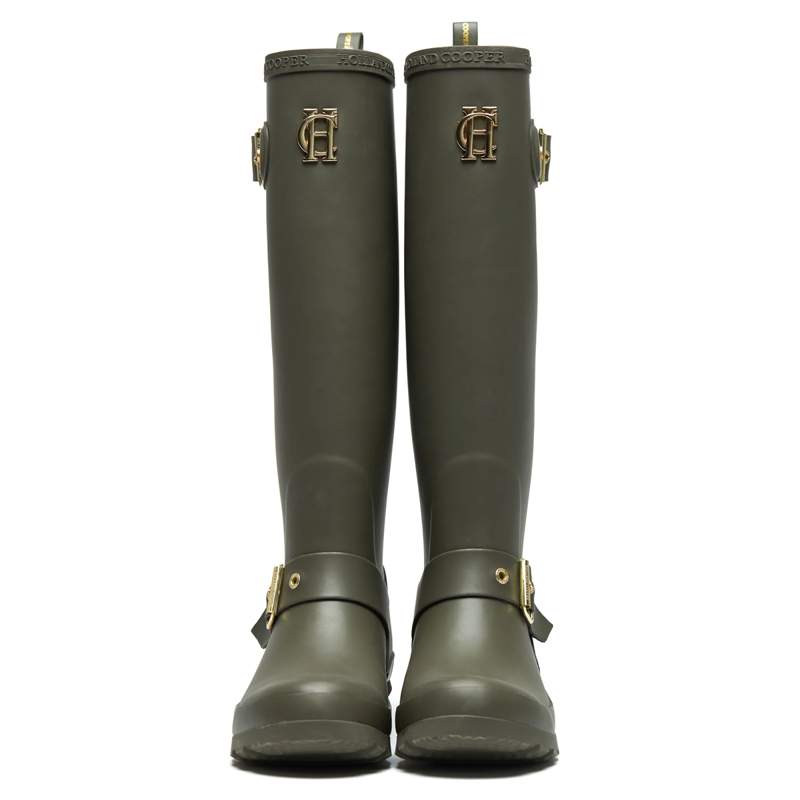 Holland Cooper Sherpa Lined Regency Wellington - Matte Green-1