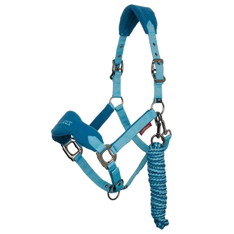 LeMieux Vogue Fleece Headcollar and Leadrope - Marine