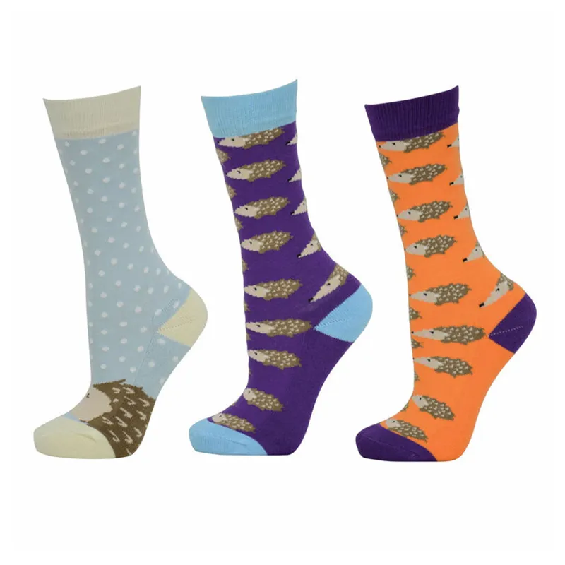 HyFASHION Children's Hedgehog Socks - Hedgehog Print