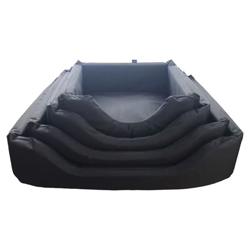 Hem And Boo Waterproof Rectangle High Sided Bed - Black