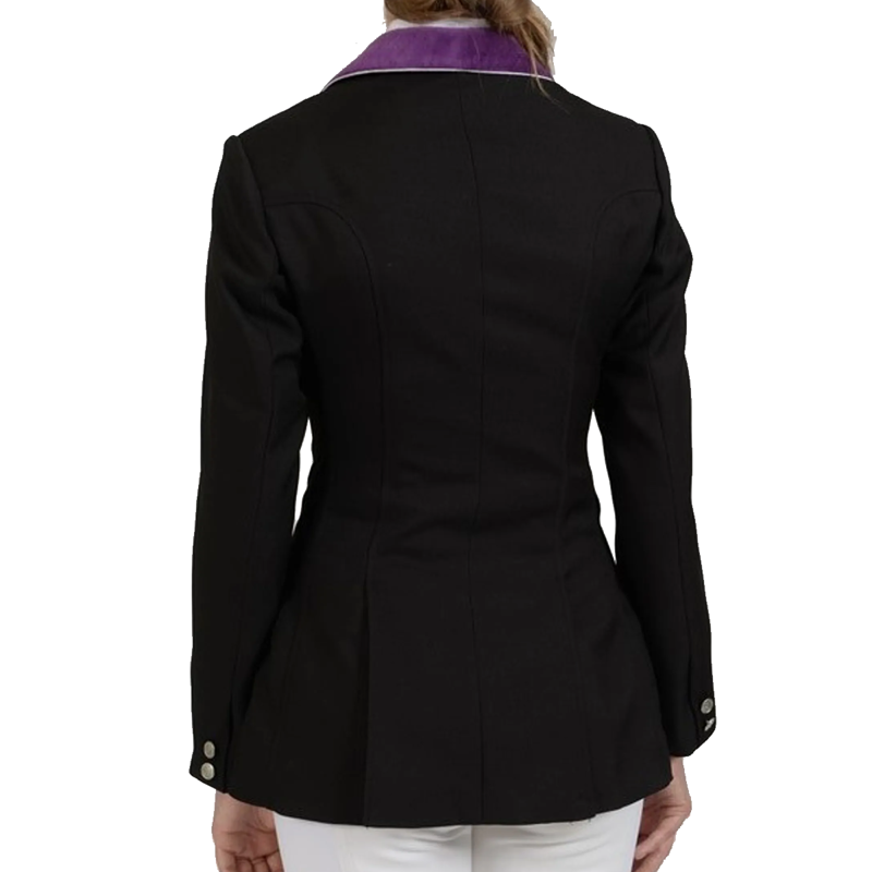 Shires Henley Ladies Competition Jacket - Black/Purple-1
