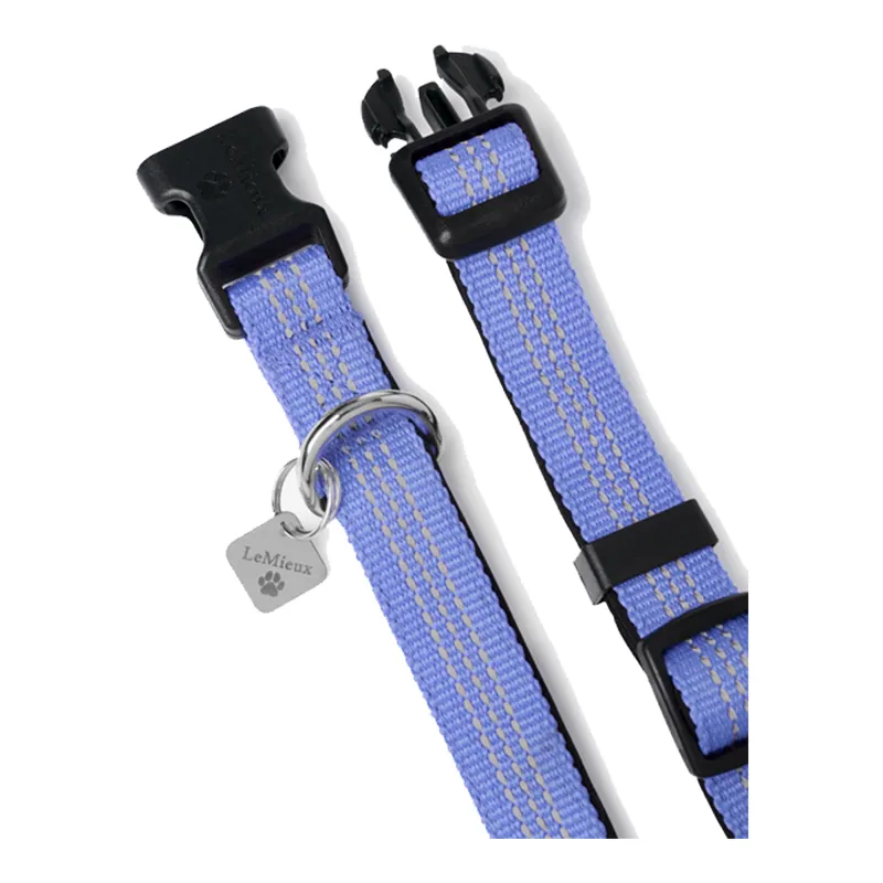 LeMieux Henley Webbing Dog Collar - Bluebell-1