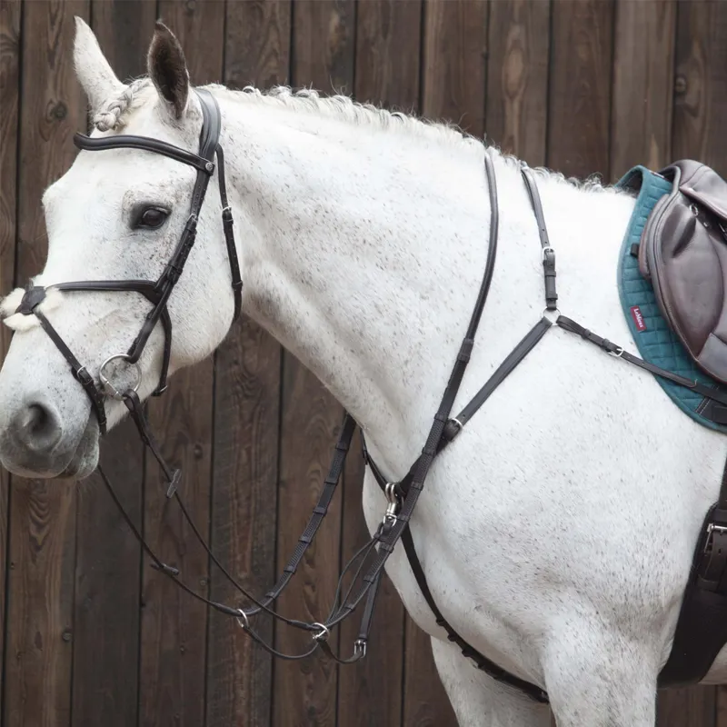 Henry James Classic Adjustable Bridge Breastplate - Black