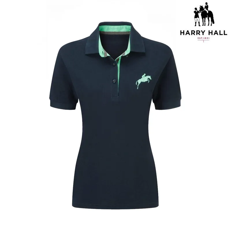 Harry Hall Appleton Ladies Polo Shirt - Navy