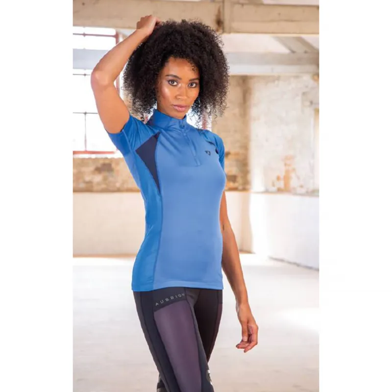 Aubrion Highgate Short Sleeve Baselayer - Blue-1