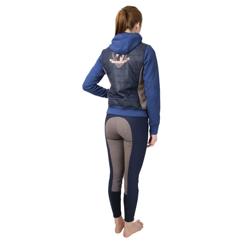 Hy Equestrian Highbury Collection Breeches - Navy/Taupe/Rose Gold-1