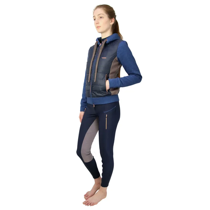 Hy Equestrian Highbury Collection Jacket - Navy/Taupe/Rose Gold