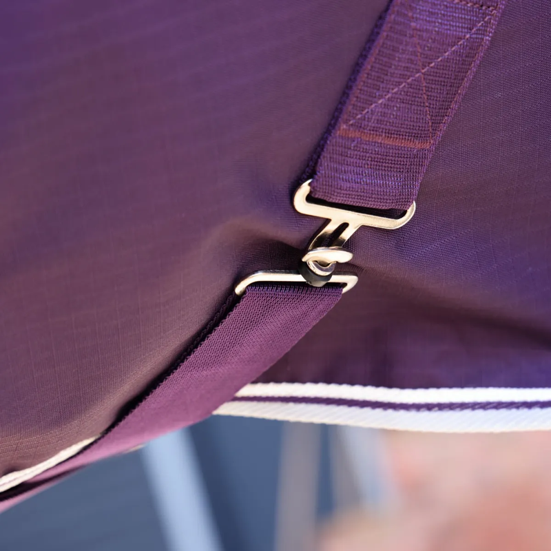 Shires Highlander Original 100 Turnout Rug - Plum-3