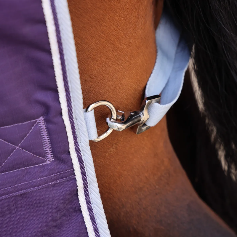 Shires Highlander Original 100 Turnout Rug - Plum-2