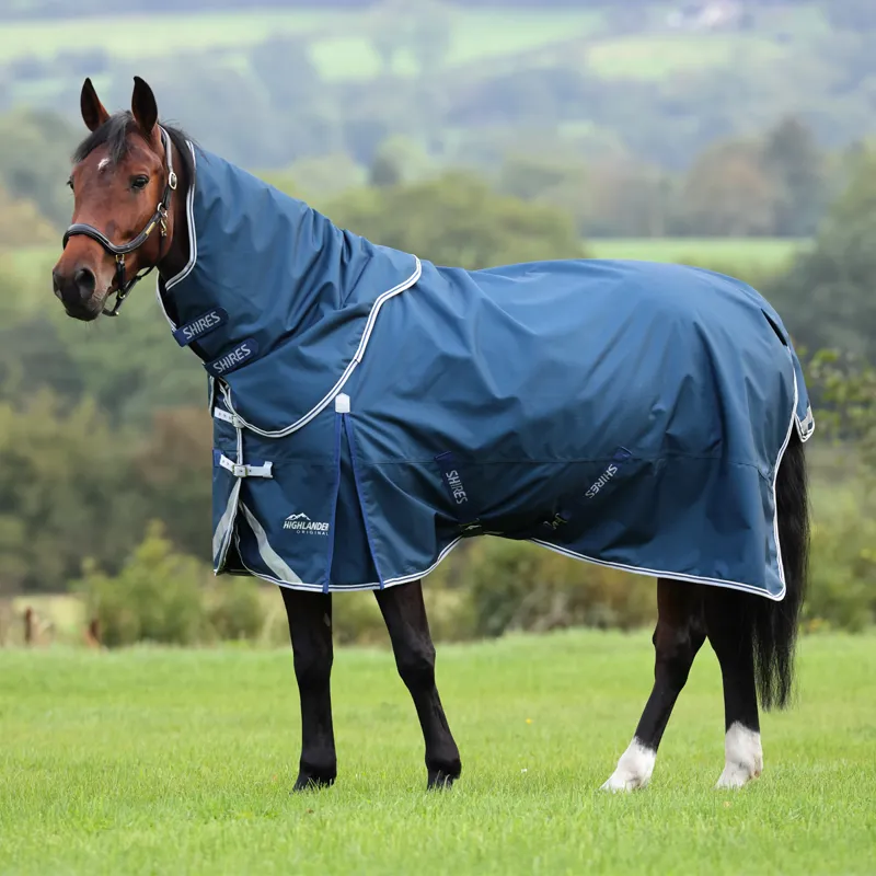 Shires Highlander Original 50 Turnout Rug and Neck Set - Ocean