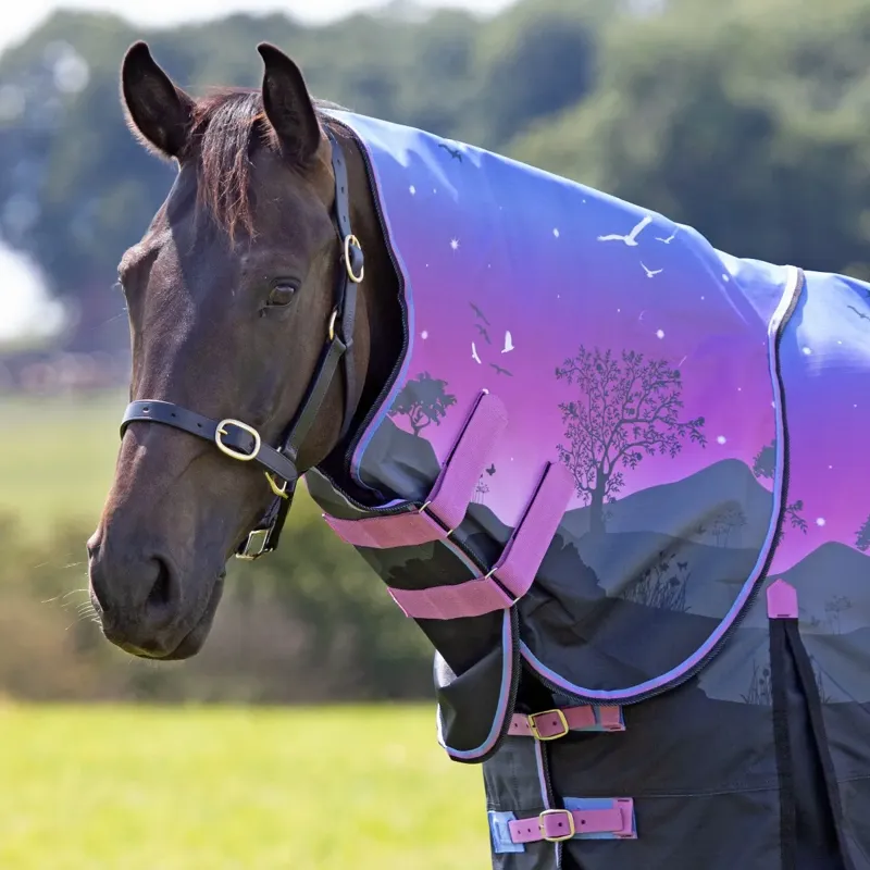 Shires Highlander Original Lite Neck Cover - Spring Morning