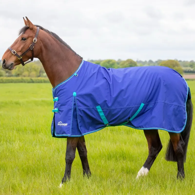 Shires Highlander Original 50 Turnout Rug and Neck Set - Royal-1