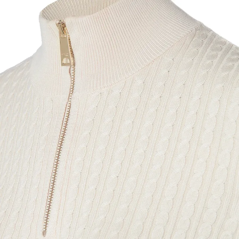 Holland Cooper Ava Half Zip Knit - Almond-6