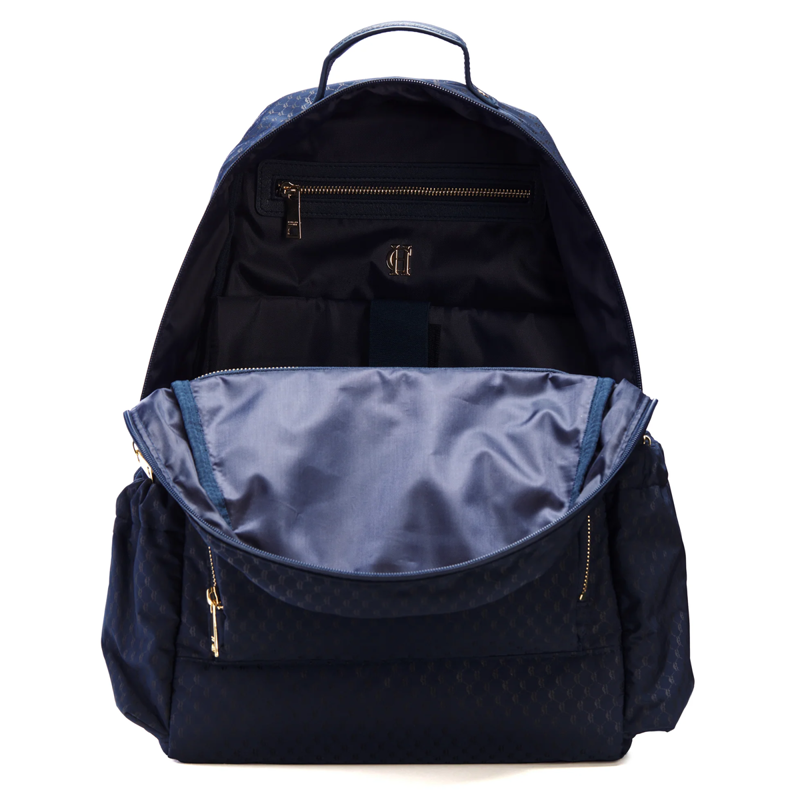 Holland Cooper Burghley Backpack - Ink Navy Monogram-2