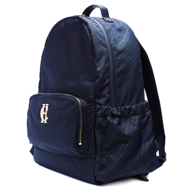 Holland Cooper Burghley Backpack - Ink Navy Monogram-1