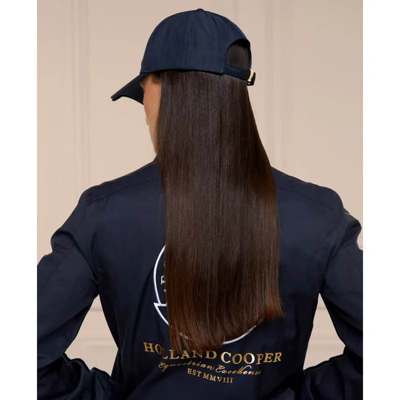Holland Cooper Burghley Equestrian Cap - Ink Navy Monogram-2