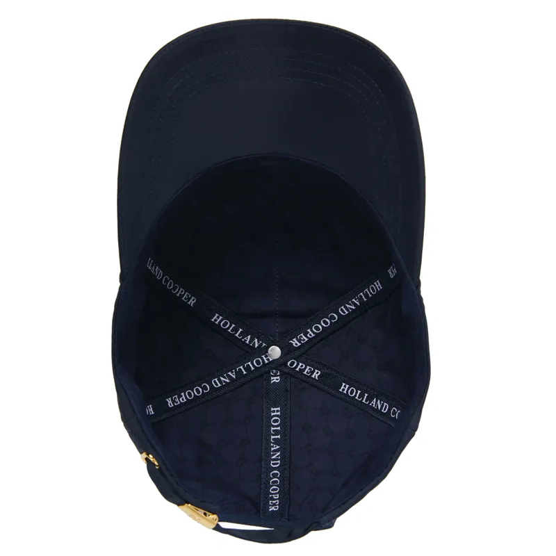 Holland Cooper Burghley Equestrian Cap - Ink Navy Monogram-7