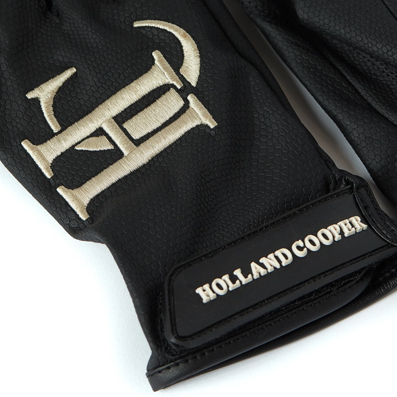 Holland Cooper Burghley Riding Gloves - Black-3