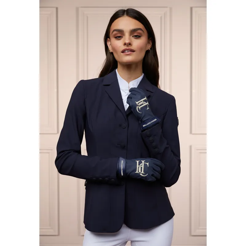 Holland Cooper Burghley Riding Gloves - Navy-2