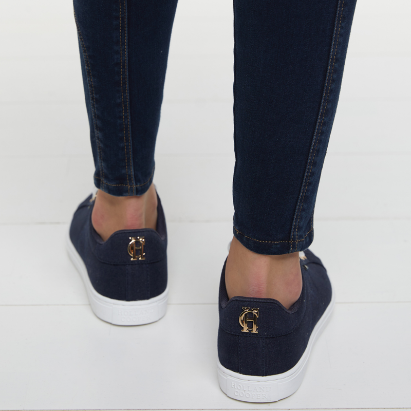 Holland Cooper Chelsea Court Trainer - Ink Navy-5