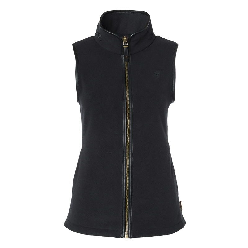 Holland Cooper Country Fleece Gilet - Black-5